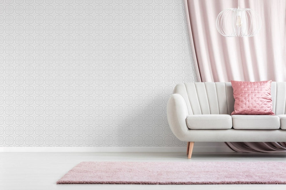  - Superfresco Buckingham Geo Wallpaper - 12011 - Decor Warehouse