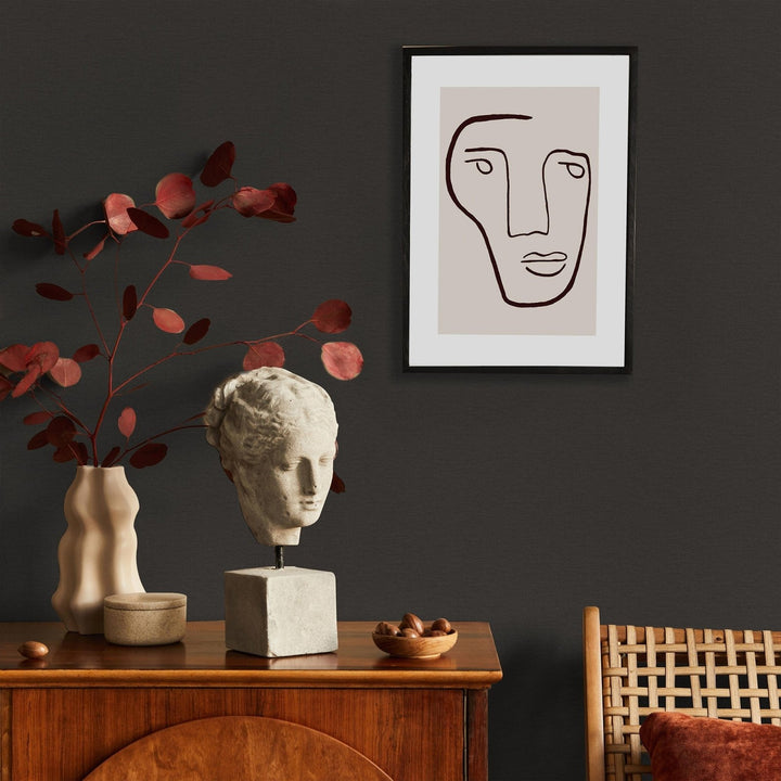 122426-Graham & Brown-Superfresco - Heritage Texture Charcoal & Gold Wallpaper-Decor Warehouse