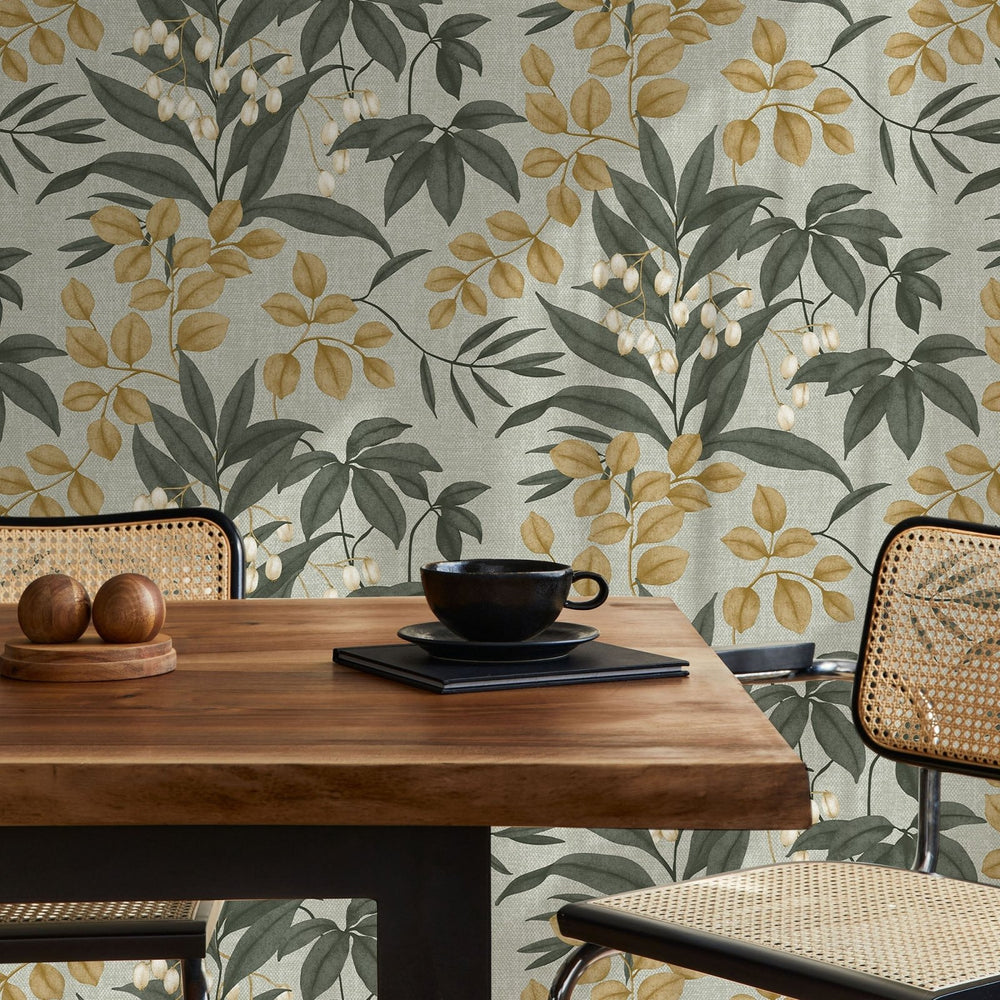 122414-Graham & Brown-Superfresco Easy - Persephone Green Wallpaper-Decor Warehouse