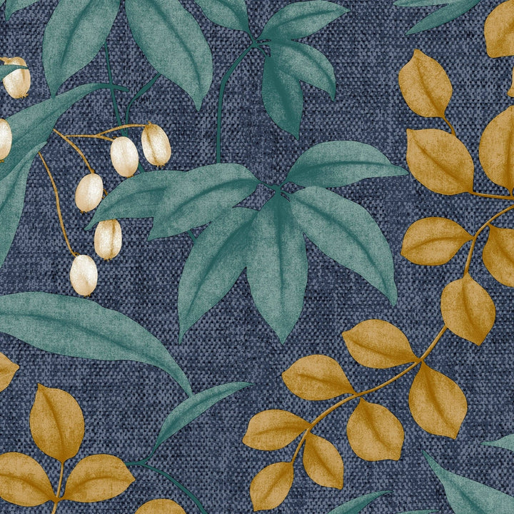 122413-Graham & Brown-Superfresco Easy - Persephone Navy Wallpaper-Decor Warehouse