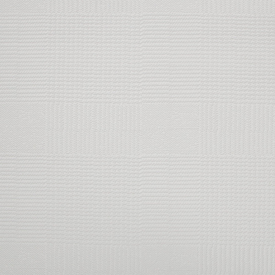 106581-Graham & Brown-Superfresco - Tweed Checked White Paintable Wallpaper-Decor Warehouse