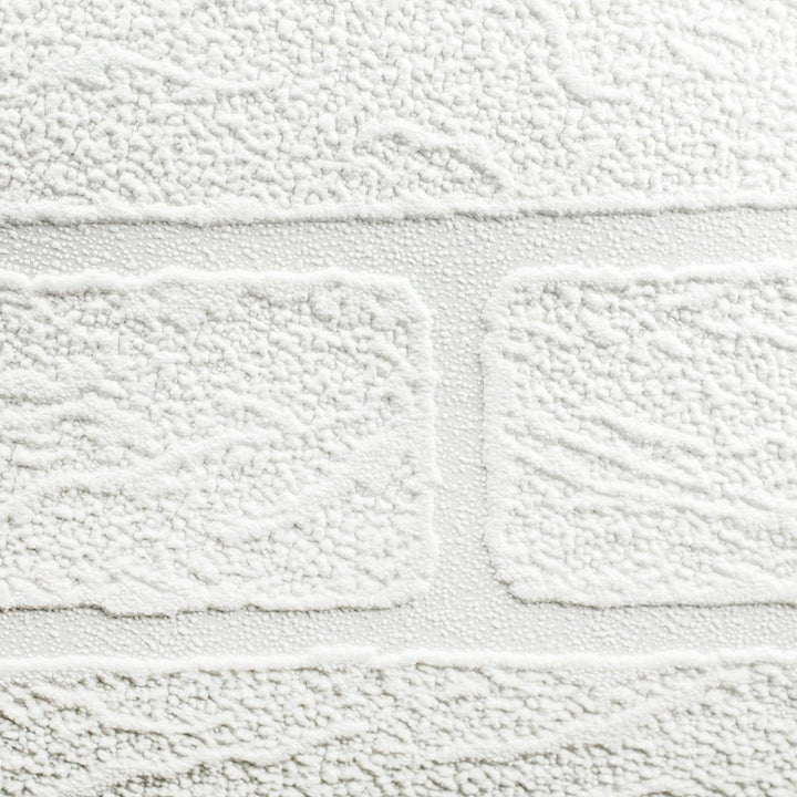 93744-Graham & Brown-Superfresco - White Brick Paintable Wallpaper-Decor Warehouse