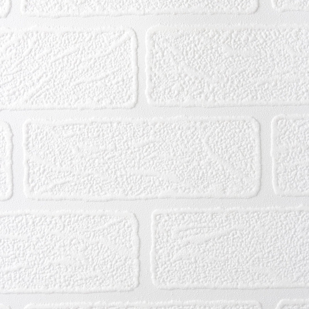 93744-Graham & Brown-Superfresco - White Brick Paintable Wallpaper-Decor Warehouse