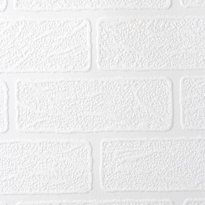 93744-Graham & Brown-Superfresco - White Brick Paintable Wallpaper-Decor Warehouse