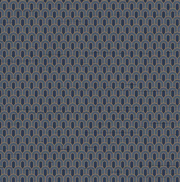 TP422805-Decor Warehouse-Tapestry Navy Blue / Gold Loop Wallpaper-Decor Warehouse