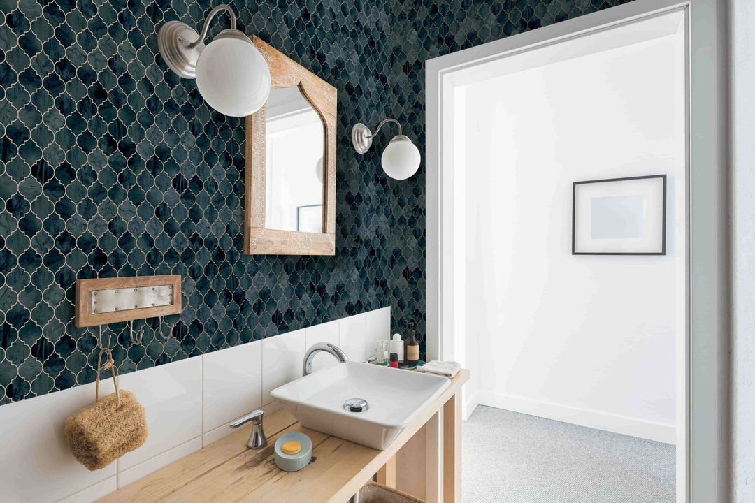 - Tegula Teal Copper Contour Wallpaper - 112643 - Decor Warehouse