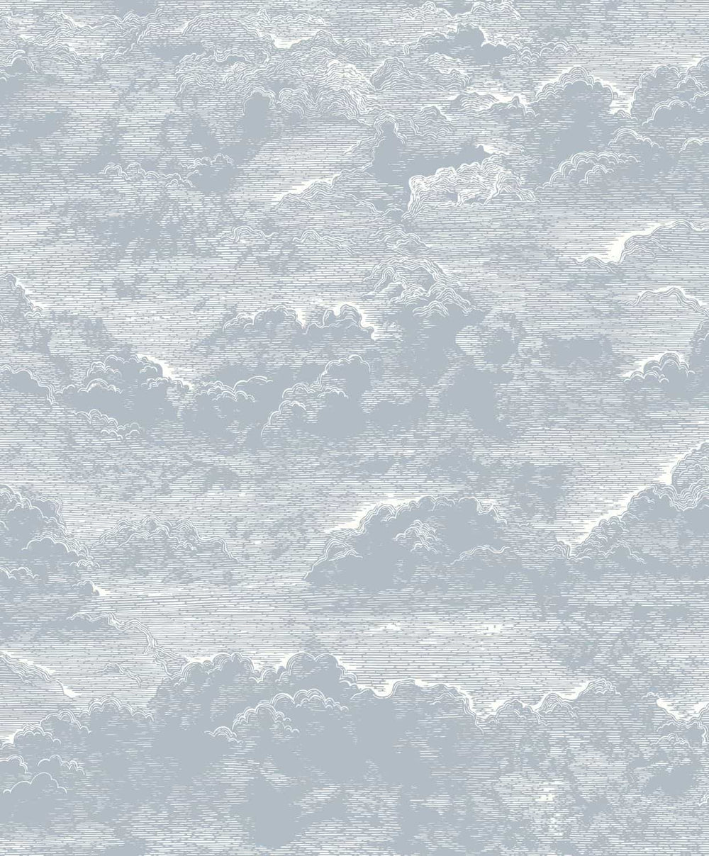  - Voyage Onirique - Songe Bleu Orage Cloud Wallpaper - ONIR87276042 - Decor Warehouse